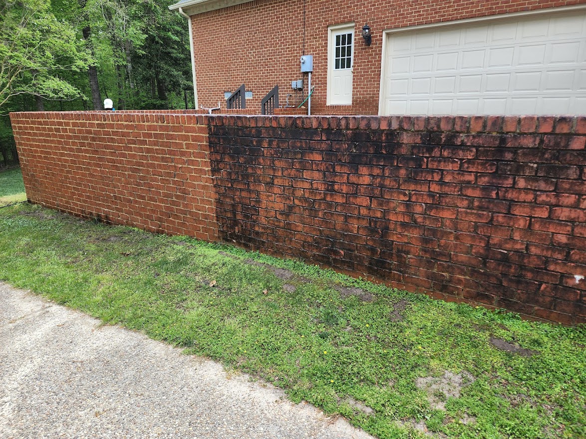 Brick wall washing